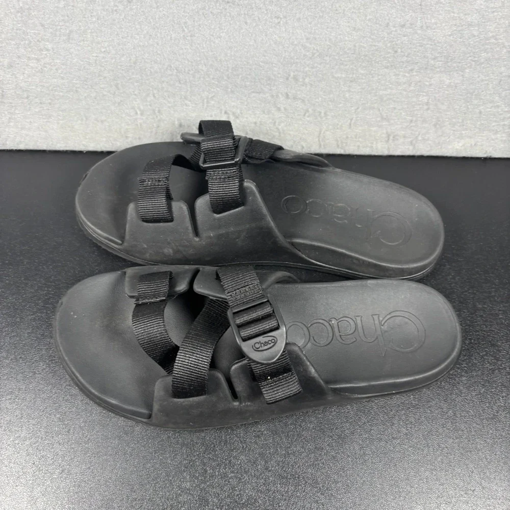 Chaco Kids Chillos Slide Sandals Black Size 6 Youth Boys Girls Slip On Shoes